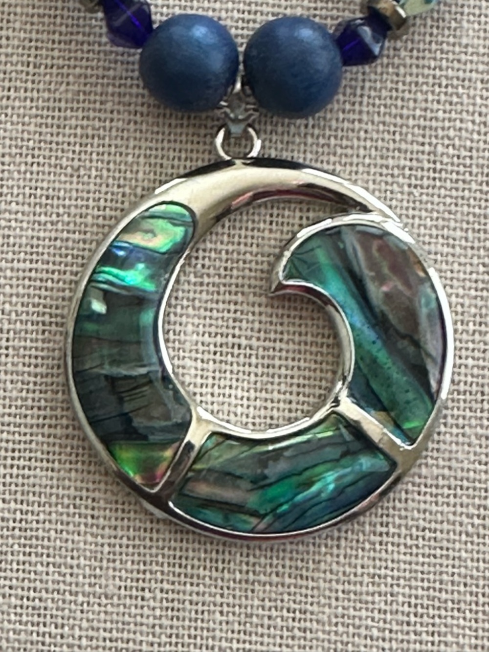 22 inch Abalone Shell bead necklace NWOT - Picture 14 of 15